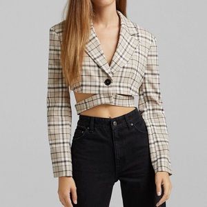 Bershka cropped blazer